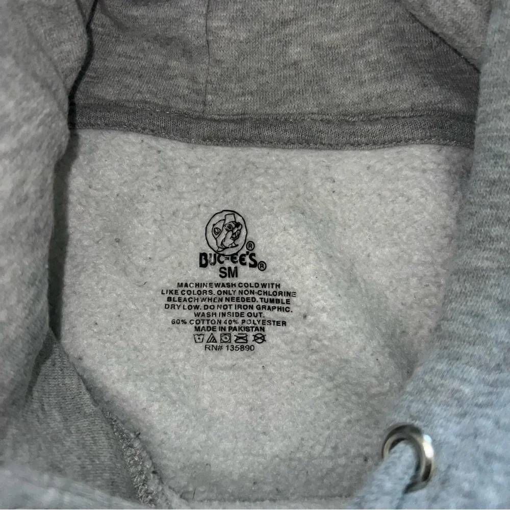 Buc-ee’s Unisex Gray Pullover Hoodie - Size Small - Picture 7 of 7